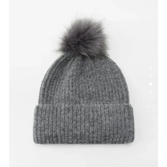 NWT Zara knit pompon beanie gray Zara | Accessories | Nwt Zara Knit Pompon Beanie Gray | Poshmark main image 2